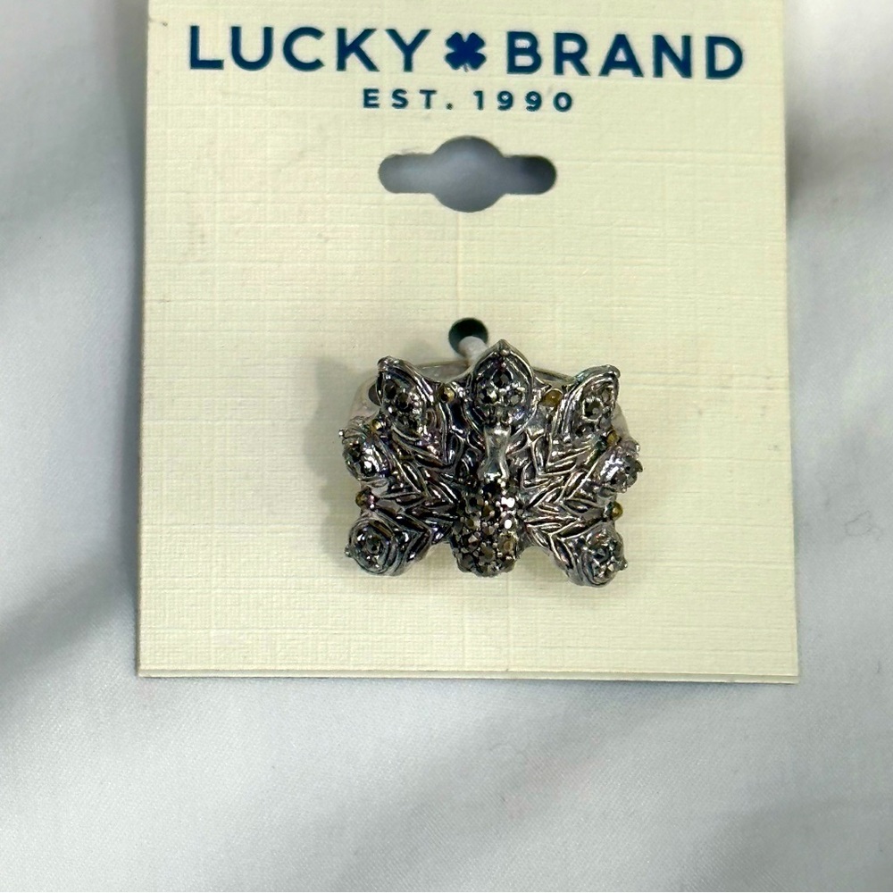 New, Lucky, Brand silver, Peacock ring size 7
